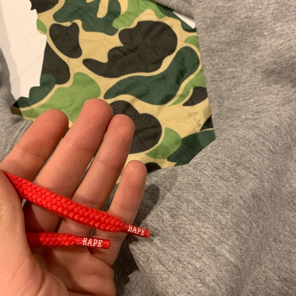 SOLD OUT-Bape A Bathing Ape Lil Yachty Grey Hoodie - Picture 5 of 7